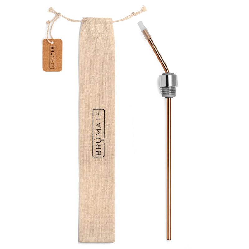Winesulator TM Infinity Straw | Rose Gold - Seasonal Ready
