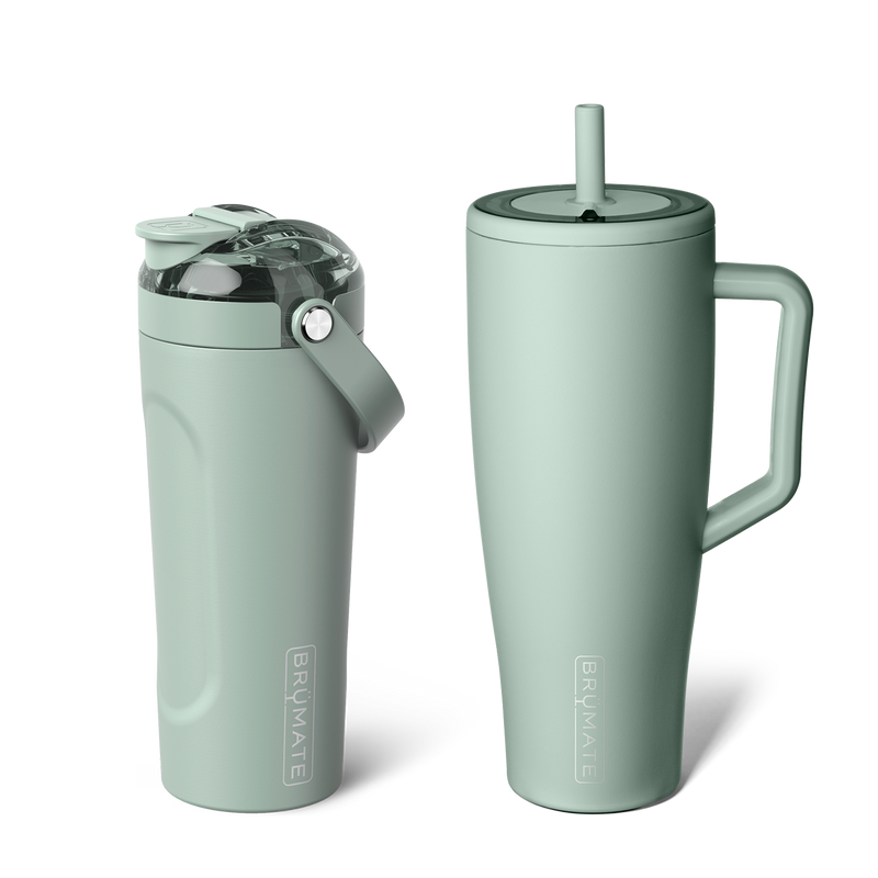Shake + Glow Bundle | Sage | 40oz/25oz - Durable Drinkware