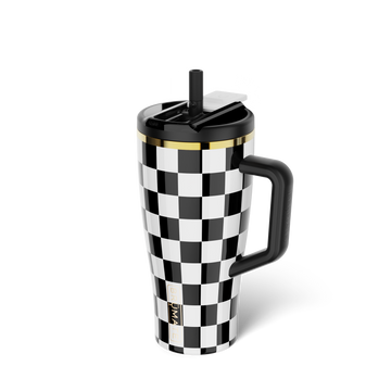 Era Flip 30oz | Black & White Checker - Easy Hydration-Ready