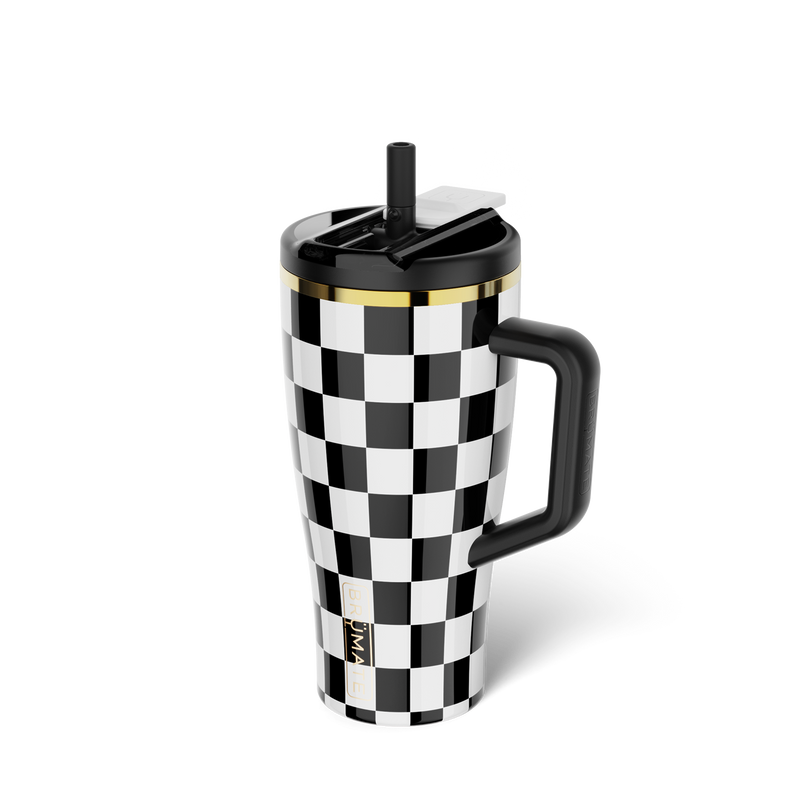 Era Flip 30oz | Black & White Checker - Easy Hydration-Ready