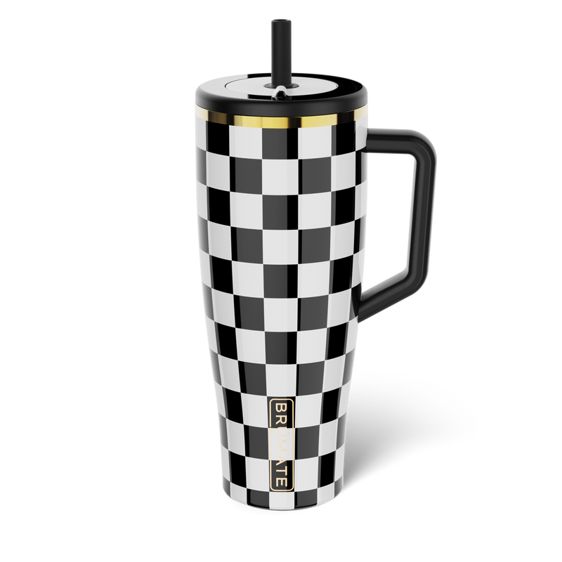 Era 40oz | Black & White Checker - Essential Tumbler