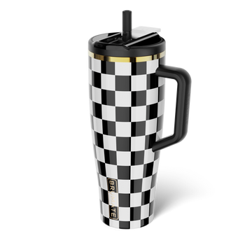 Era Flip 40oz | Black & White Checker - Clean Hydration