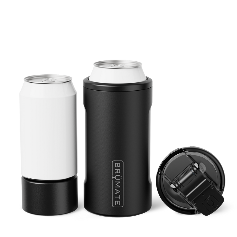 Hopsulator Trio | Matte Black | 12/16oz Standard Cans - Grab-and-Go Camp