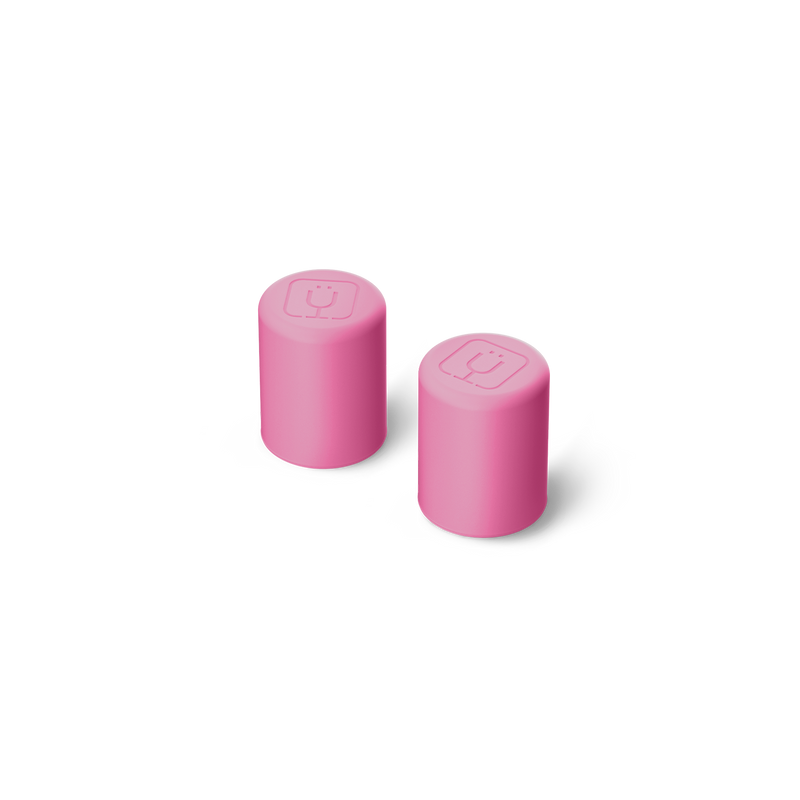 Magnetic Straw Cover | Pink Gingham | 2-Pack - Urban Care