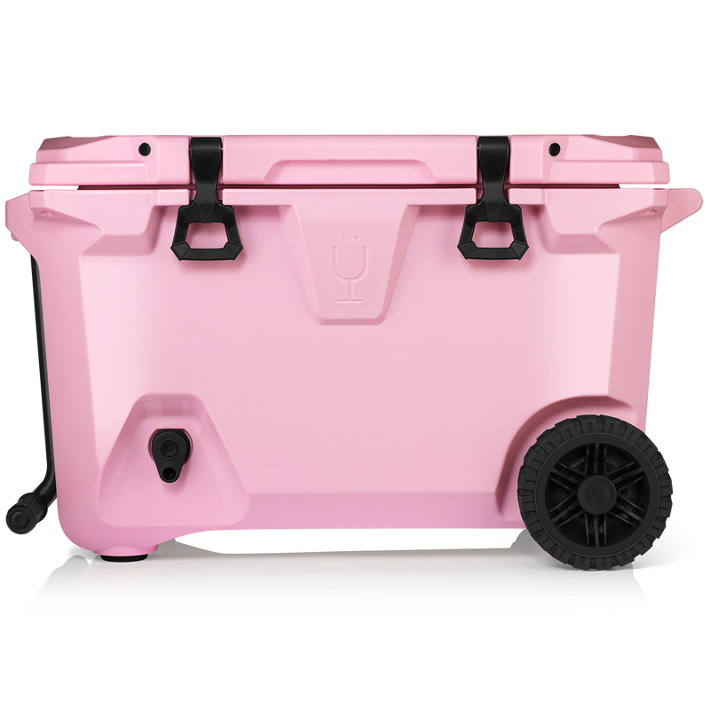 Br Tank 55-Quart Rolling Cooler | Blush - Clean Day-Trip