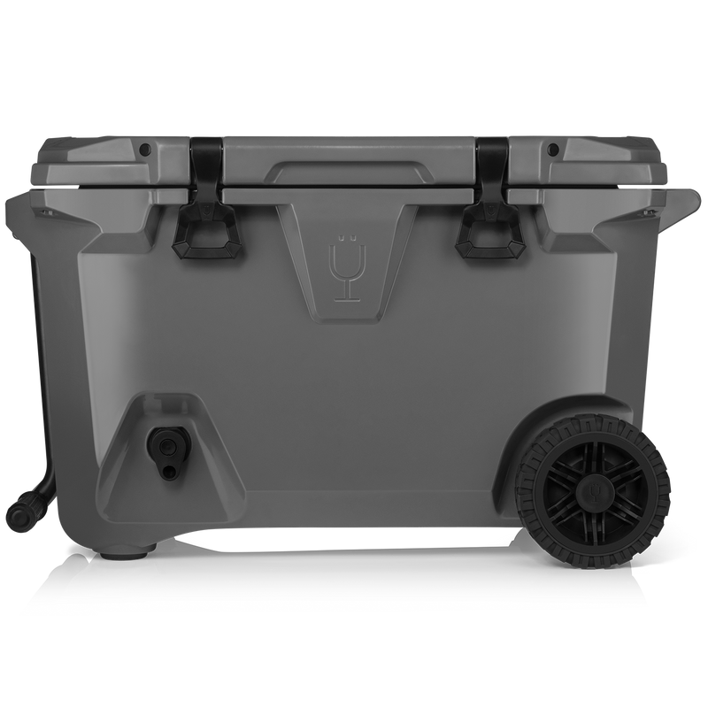 Br Tank 55-Quart Rolling Cooler | Charcoal - Outdoor Carry