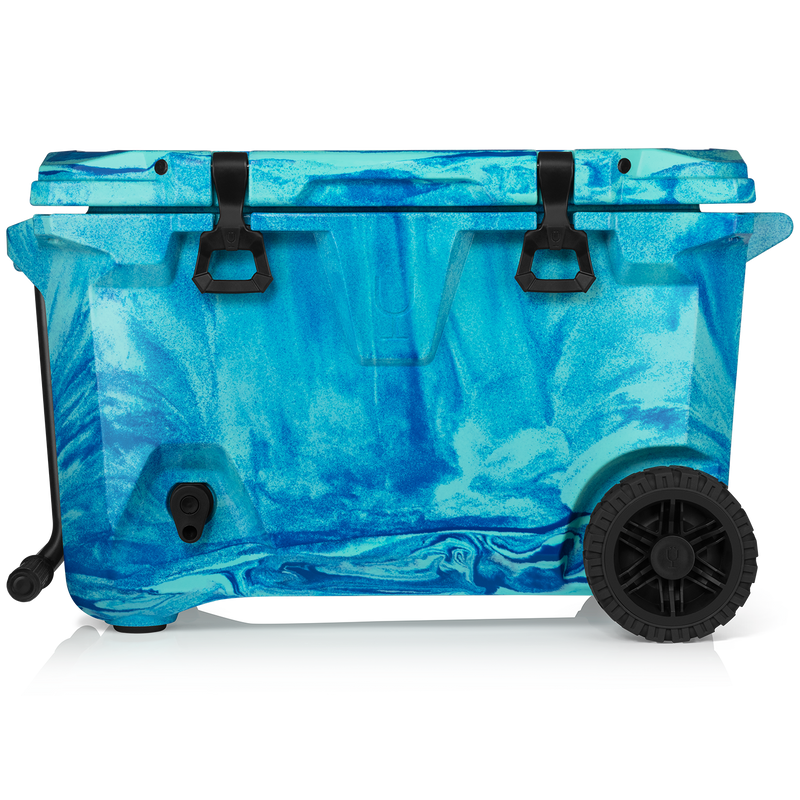Br Tank 55-Quart Rolling Cooler | Ocean Swirl - Reliable Getaway