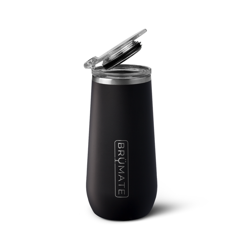 Champagne Flute | Matte Black | 12oz - Grab-and-Go Commute